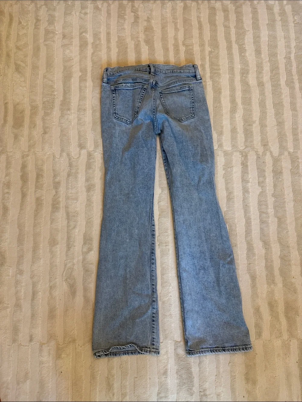 GAP Light Wash Distressed Flare Jeans